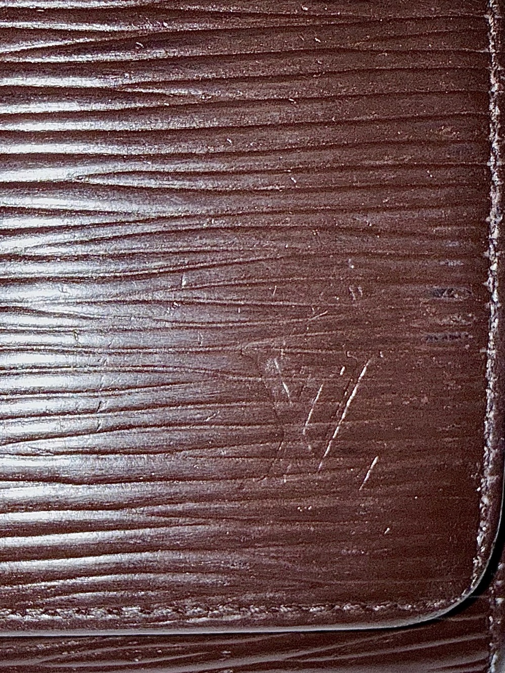 Louis Vuitton Vintage Trésor Bi-Fold epi leather Brown Wallet-W/COA - Picture 4 of 15
